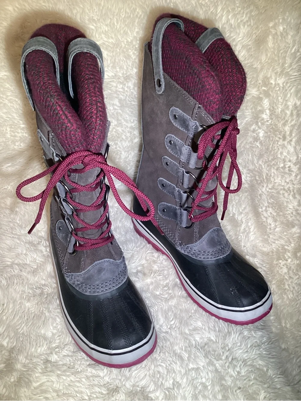 Sorel Women's Joan of artic Waterproof Winter Lace-Up Boots size 8.5